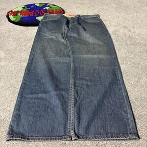 - navy brand new nautica acid washed baggy jeans